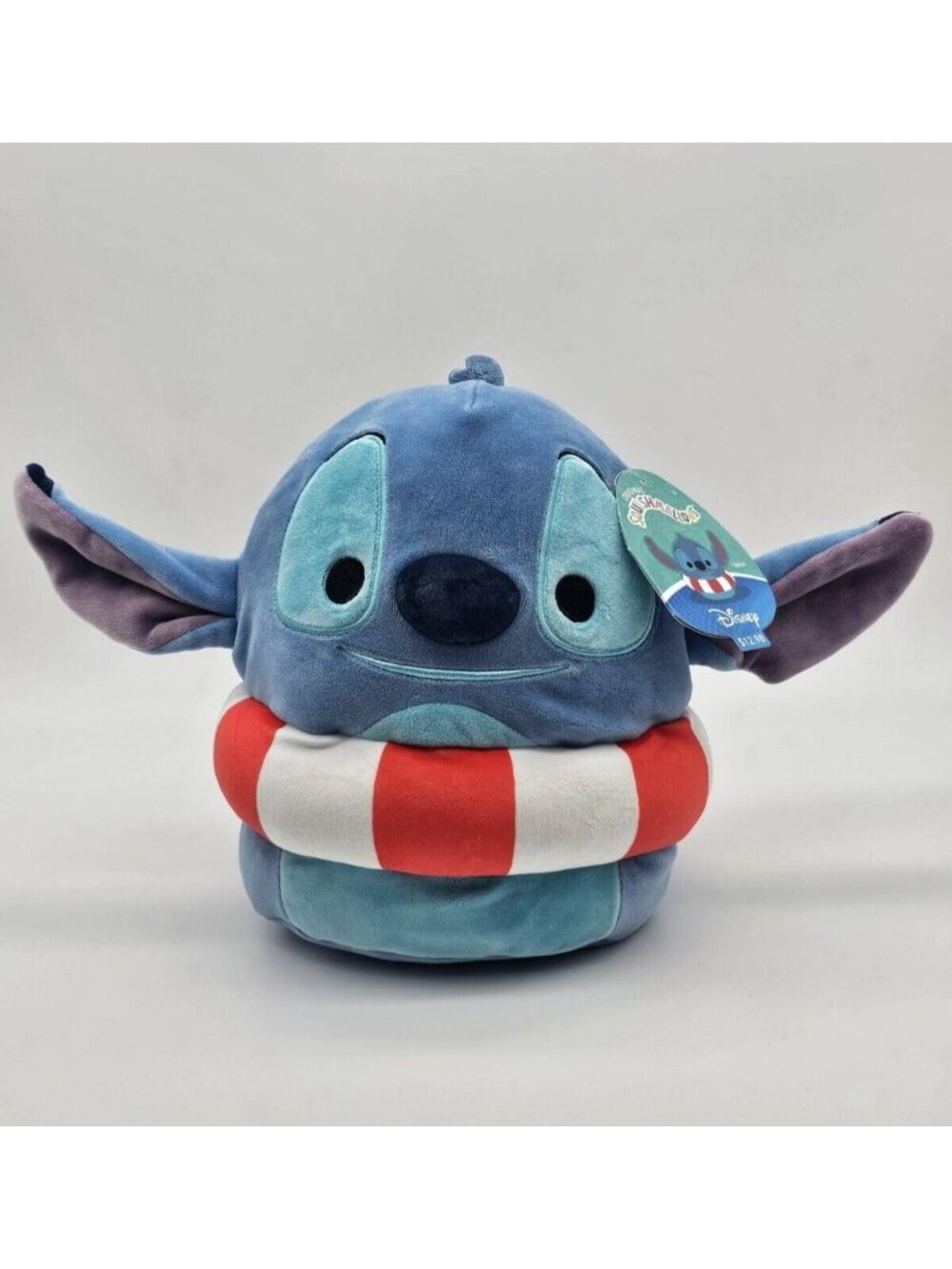 Squishmallows Disney Lilo & Stitch Pool Swim Tube 2024 Blue Plush Plushie Toy 9"